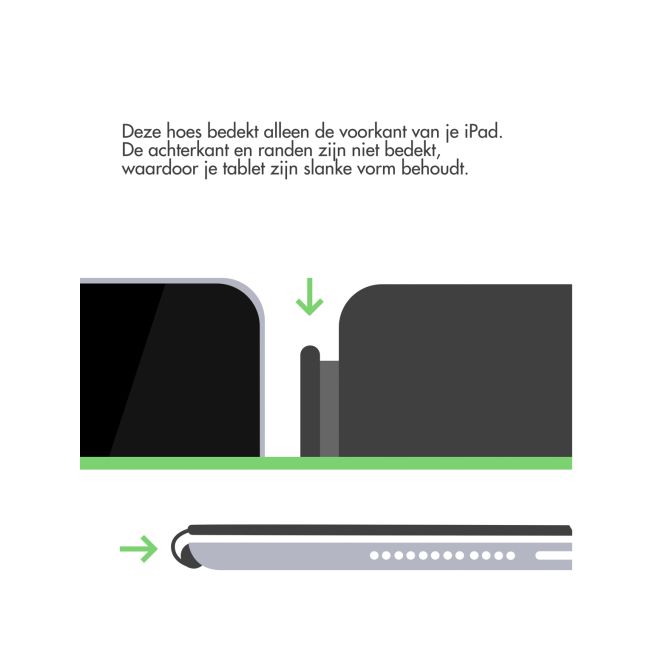 Smart Cover Apple iPad 9 (2021) 10.2 / iPad 8 (2020) 10.2 / iPad 7 (2019) 10.2 / Air 3 (2019) / Pro 10.5 (2017) - Dark Grey