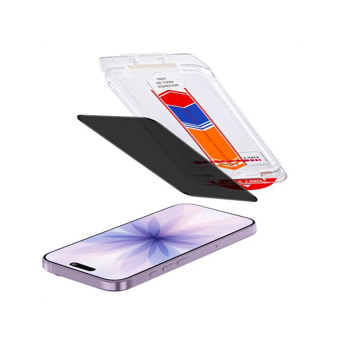 Accezz Gehard Glas Privacy Screenprotector + Applicator Apple iPhone 17