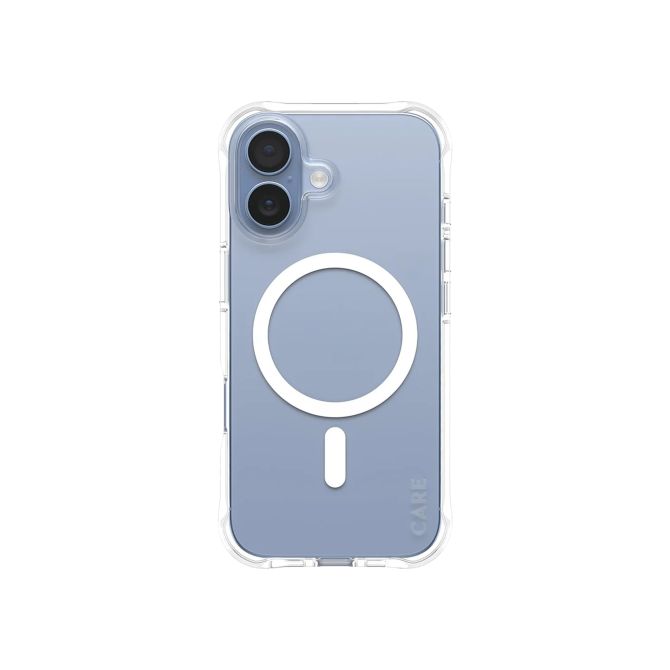 CARE by PanzerGlass Fashionable Case Samba met MagSafe Apple iPhone 17 - Clear / White