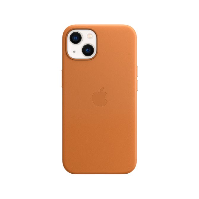 Leather Backcover MagSafe Apple iPhone 13 - Golden Brown