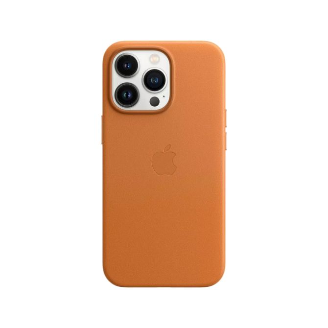 Leather Backcover MagSafe Apple iPhone 13 Pro - Golden Brown