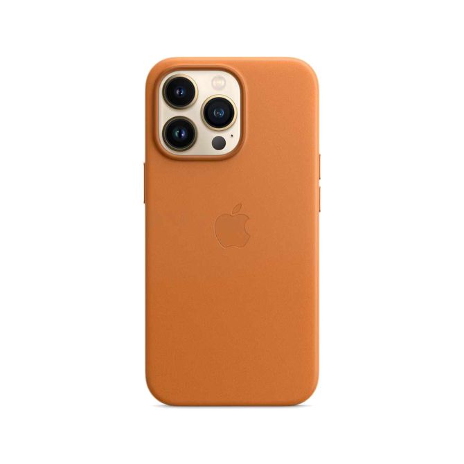 Leather Backcover MagSafe Apple iPhone 13 Pro Max - Golden Brown