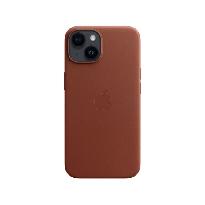 Leather Backcover MagSafe Apple iPhone 14 - Umber