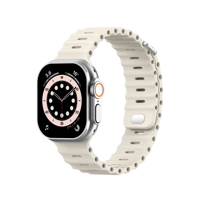 Accezz Ocean bandje Apple Watch Series 1 - 11 / SE / Ultra (44/45/46/49 mm) - Sterrenlicht