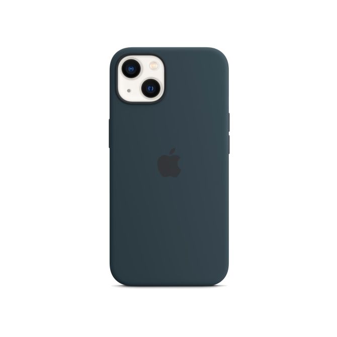 Silicone Backcover MagSafe Apple iPhone 13 - Donkerblauw